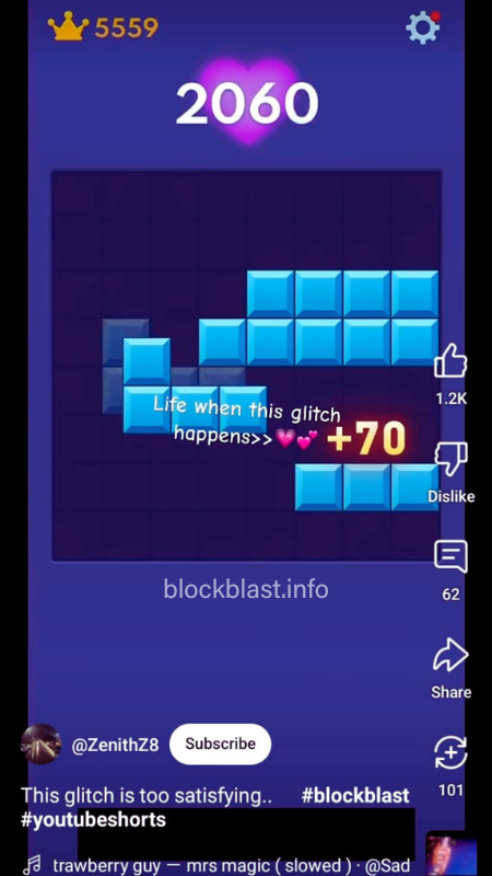 Make highest scores in World Record of Block Blast via life-changing Glitch