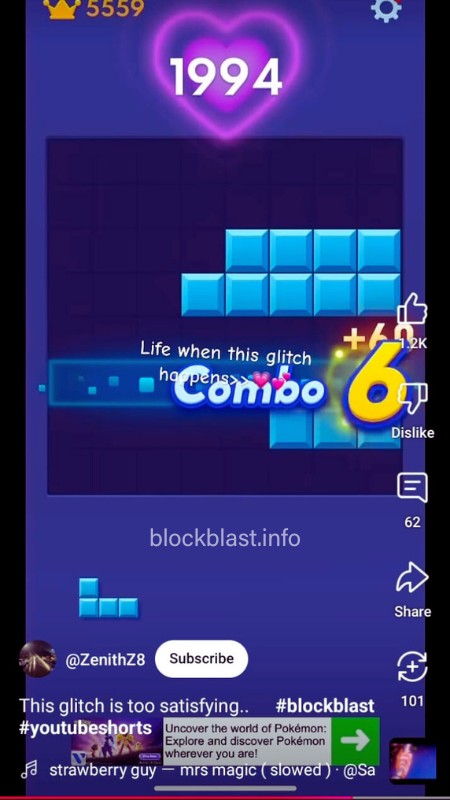 Enjoy Glitch in Block Blast Hack Gameplay to make world record