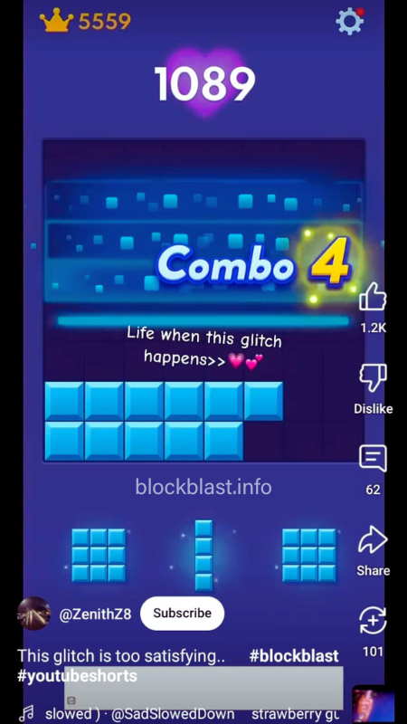 Unbeatable Combo by Glitch in Block Blast Hack Gameplay 