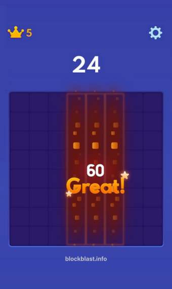 start putting blocks and enjoy the "Great" scores now