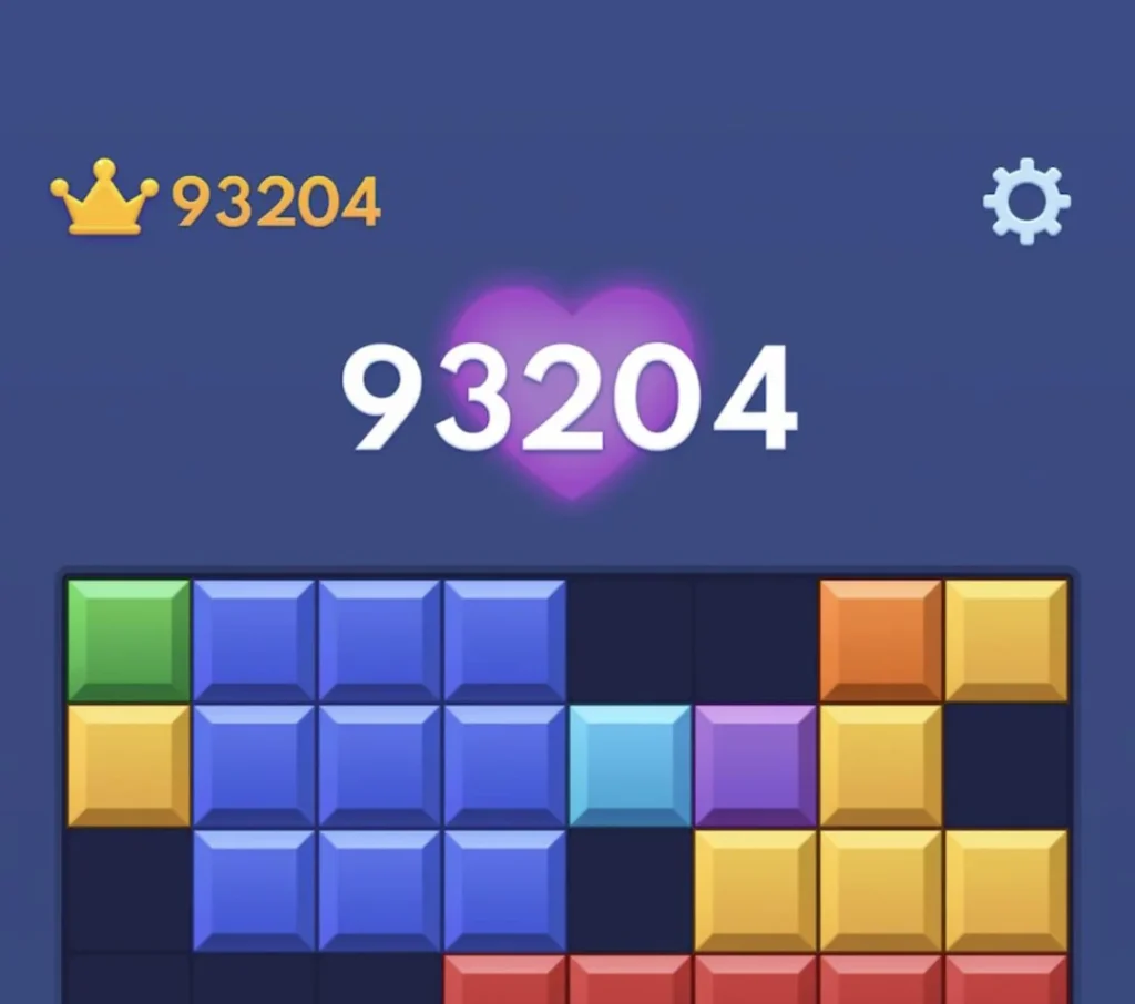 Block blast New World Record 93204 So close to 100000
